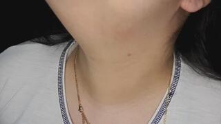 swallow water and empty my throat