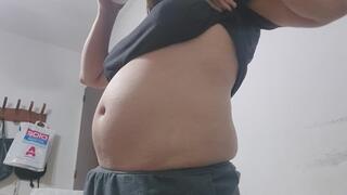 Inflated Belly Fetish Play