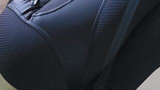 Milah Heel popping her Louboutin Black Kate heels