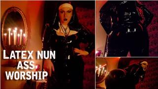 BBW Latex Nun Ass Worship