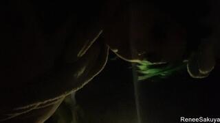 Cum leaking out while pissing, Renee Sakuya