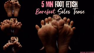 5 Min Foot Fetish: Barefoot Soles Tease - mp4