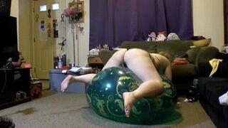 36inch Green Marti Gra Balloon - Bounce to Pop