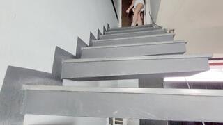HEAVY FOOT GAGGING ON THE STAIRS - BY BABE - CLIP FULL