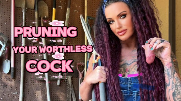 PRUNING YOUR WORTHLESS COCK - Penectomy, CBT, Humiliation, MistressRavenFD - PORNMEKA