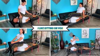I Like Sitting On You - Goddess Rapture Loves Using Her 190 lbs To Crush Boys - Chest Sitting, Stomach Sitting, and Face Sitting Have Her Slave Struggling To Breathe - UltraHD (WMV)