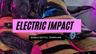 Latex Bondage Electro Impact Play Female Sub