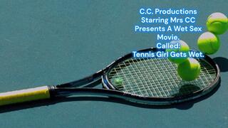 Wet Tennis Girl