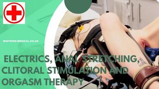 Miss Kimberley treats female patient with electrics, anal stretching, clitoral stimulation and orgasm therapy