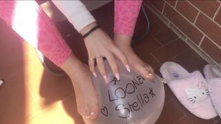 ASMR blow gonfiare palloncini e scoppiarli con unghie pop looner