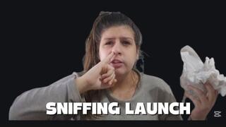 Noseblowing While Eating ( Sick Girl Sniffling and Ruining Lunch)