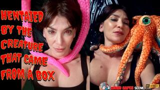 HENTAIED BY THE CREATURE THAT CAME FROM A BOX - vicious octopus drags a milf into a mysterious container to fuck her and cum on her with tentacles