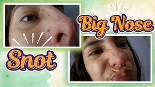 Pov Big Nose Blowing like a trumpet, coughing and snot!