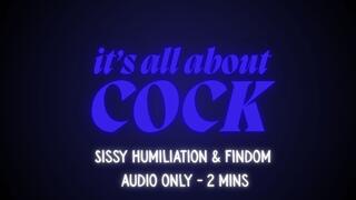It's All About Cock - Bella Trixxx's Sissy Humiliation & Findom AUDIO ONLY