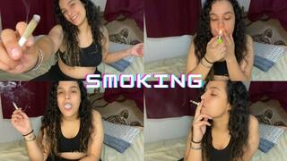 SMOKING SEDUCTION: RELAXING WITH AN ARMED CIGARETTE