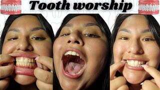 Tooth worship + finger brushing