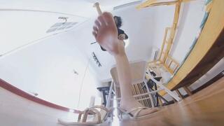 6k HEIYU Big Foot POV foot Clip Little Man 360VR