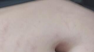 Showing my belly button while i drive home