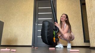 Sausage Sucking Maid Play