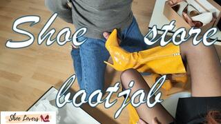 Shoe store bootjob shoejob bmg