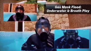 Gas Mask Flood: Underwater Fetish & Breath Play Sensory Rush