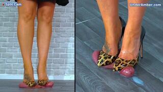 Busting The Cum From Your Balls In My Wild Stilettos - Split Cam - 170 - Trample Trampling CBT Ballbusting Cock Crushing Shoejob Cumshot