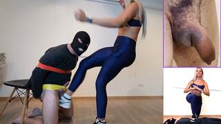 Kneel & Take It - Brutal Ball Kicks with Real Damage - Lytta Blond - SEE THE RESULTS OF AFTERMATCH ON VIDEO - BALLBUSTING - FEMALE DOMINATION - FEMDOM - CBT - HUMILIATION - KICK - TRAMPLE - CUCKOLD -