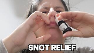 Noseblowing Relief with Nasal Spray