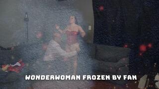 WonderWoman gets Frozen and posed by Fan 2