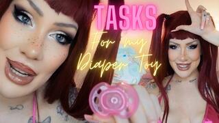 Tasks for my Diaper Toy