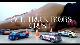 NASCAR Race Truck Breast Stomping And Crushing