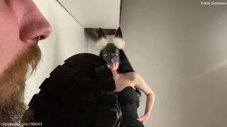 Knee boots worship and trample slave's POV