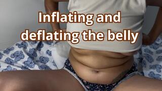 Inflating and deflating the belly