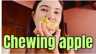Eating apple