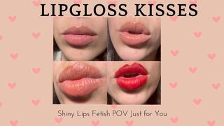 Lipgloss Kisses – Shiny Lips Fetish POV Just for You