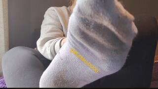 Encouraging School Girl Gym Sock JOI