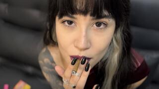 Smoking Café crème in high heels