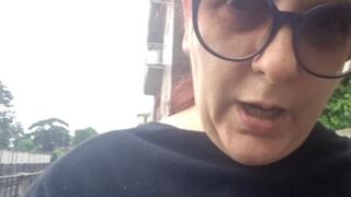 Nicoletta, Walking in the Rain on a Morning When Her Stomach Gave Her an Unforgettable Surprise Due to a Heavy Dinner the Night Before 1080HD