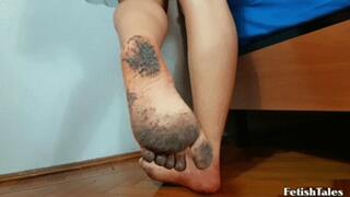 Today you clean my feet well pt 6