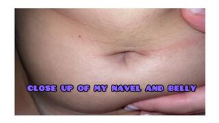 up close my navel and my belly