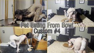 Pet Eating From Bowl Custom 4
