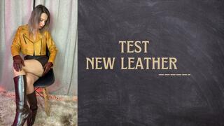 test new leather miniskirts and jacket