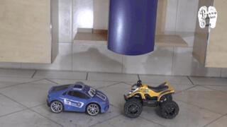 Two Cars under heeled Boots