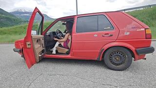 Cranking my VW Golf 2 before driving home HD