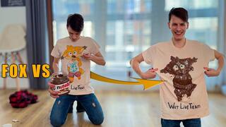 Fox vs Nutella Sweet Chaos on a T-Shirt!