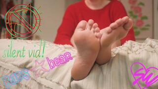 Another Foot Video!: Babs Bear says relax!
