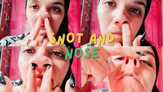 Little sticky + picking my nose