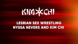 Lesbian Sex Wrestling with Nyssa Nevers and Kim Chi