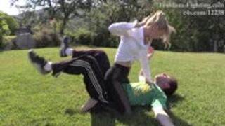 Olha Lethal Blonde in The Badass Bodyguard Job