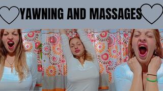 Yawning And massages